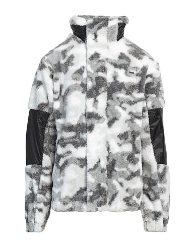 RAINS Teddy Coat White 100% Polyester