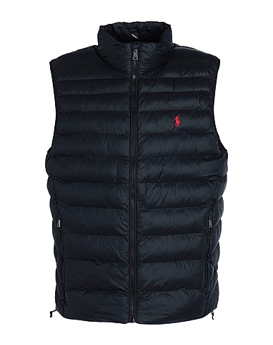 POLO RALPH LAUREN Weste Schwarz 100% Recyceltes nylon