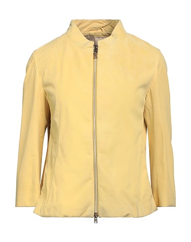 HERNO Jacket Pastel yellow Leather