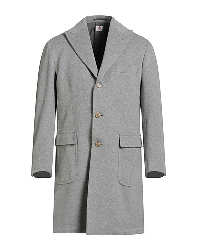 LUIGI BORRELLI NAPOLI Coat Light grey 50% Cashmere, 50% Virgin Wool