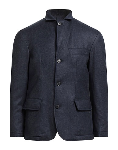 LUIGI BORRELLI NAPOLI Jacket Navy blue 100% Virgin Wool