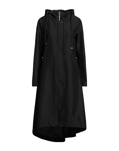 HERNO Full-length jacket Black 66% Polyester, 31% Polyamide, 3% Elastane, Cotton, Acetate