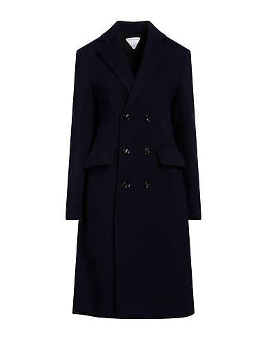 BOTTEGA VENETA Coat Midnight blue 90% Wool, 10% Cashmere
