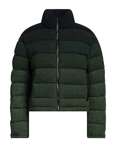 MISSONI パファージャケット ダークグリーン コットン 31% / レーヨン 27% / ウール 26% / アクリル 14% / ナイロン 2%