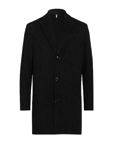 BALDININI Mantel Schwarz 63% Wolle, 22% Polyester, 9% Polyamid, 6% Andere Fasern