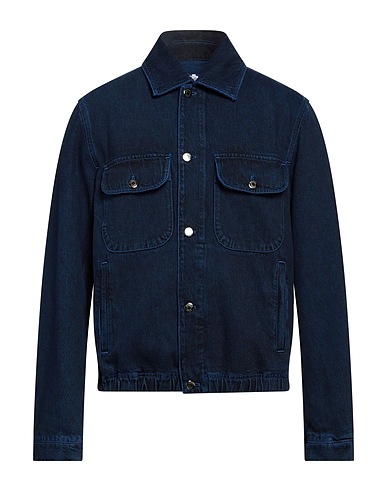 MISSONI Denim jacket Midnight blue 100% Cotton
