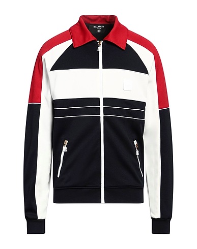 BALMAIN Jacket Midnight blue 55% Polyester, 45% Cotton