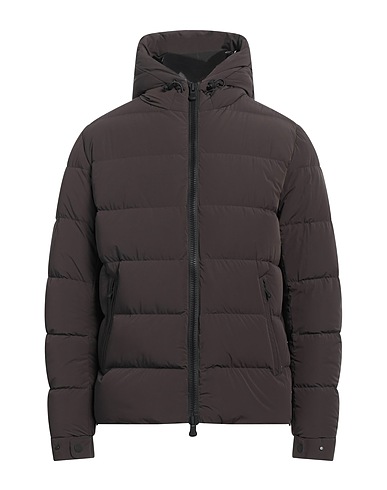 PEOPLE OF SHIBUYA Shell jacket Dark brown 82% Polyamide, 18% Elastane