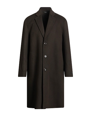 PALTÒ Coat Dark brown 80% Wool, 20% Nylon