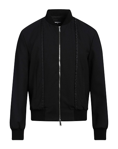 DSQUARED2 Bomber Black 53% Polyester, 43% Virgin Wool, 4% Elastane