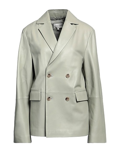 LOULOU STUDIO Blazer Grey 100% Lambskin