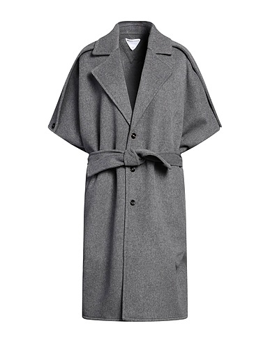 BOTTEGA VENETA Coat Grey 90% Wool, 10% Cashmere