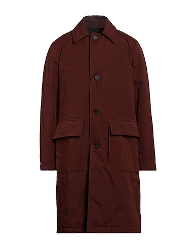 DOPPIAA Coat Chocolate brown 45% Cotton, 39% Polyester, 16% Polyamide