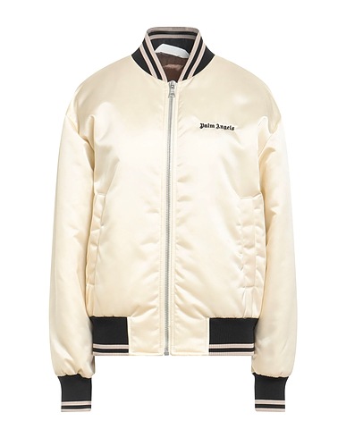 PALM ANGELS Bomber Cream 100% Polyamide, Polyester