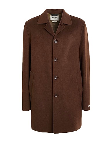 PALTÒ Coat Chocolate brown 80% Wool, 20% Nylon
