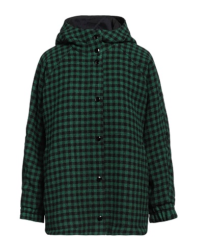 PALTÒ Coat Green 100% Virgin Wool, Polyester, Cotton