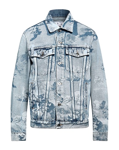OFF-WHITE™ デニムブルゾン ブルー コットン 100%