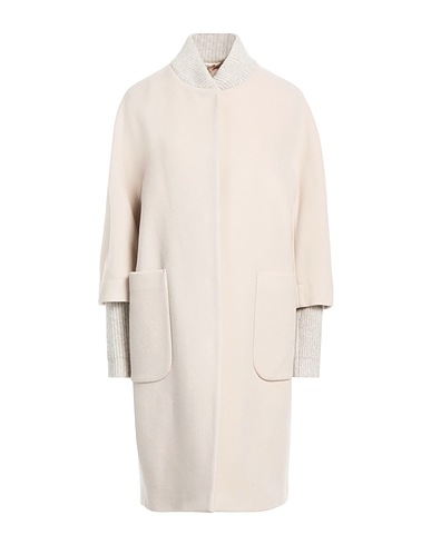 PESERICO Coat Light grey 70% Virgin Wool, 20% Polyamide, 10% Cashmere, Wool, Elastane