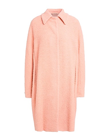 PESERICO Coat Salmon pink 45% Alpaca wool, 38% Virgin Wool, 14% Polyamide, 3% Lurex®
