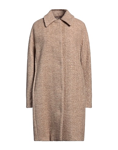 PESERICO Coat Light brown 45% Alpaca wool, 38% Virgin Wool, 14% Polyamide, 3% Lurex®