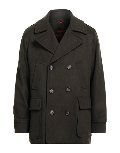 PALTÒ Coat Military green 80% Wool, 20% Nylon