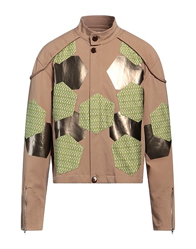 KIKO KOSTADINOV Jacket Khaki 93% Cotton, 7% Elastane