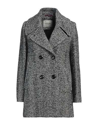 PALTÒ Cappotto NERO 45% Lana, 42% Acrilico, 9% Poliestere, 4% Poliammide