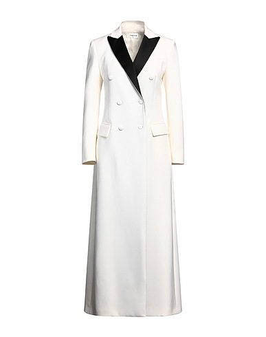 P.A.R.O.S.H. Coat Ivory 97% Virgin Wool, 3% Elastane, Acetate, Polyamide
