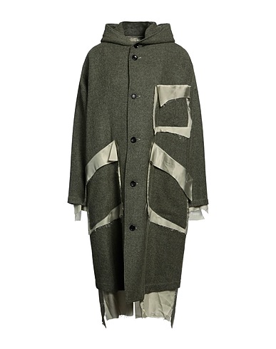 SULVAM Cappotto Verde militare 100% Lana