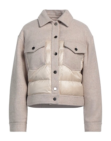 PESERICO Shell  jacket EASY Light grey 40% Wool, 30% Viscose, 30% Polyamide
