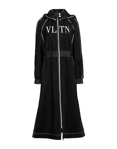VALENTINO GARAVANI ライトコート ブラック ポリエステル 94% / ポリウレタン 6% / シルク