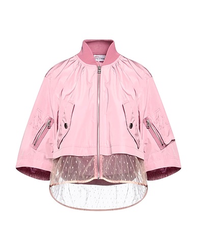 REDValentino Jacket Pink 100% Polyester, Polyamide, Elastane