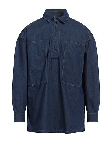 DENIM FAMILY Denim jacket Blue 100% Cotton