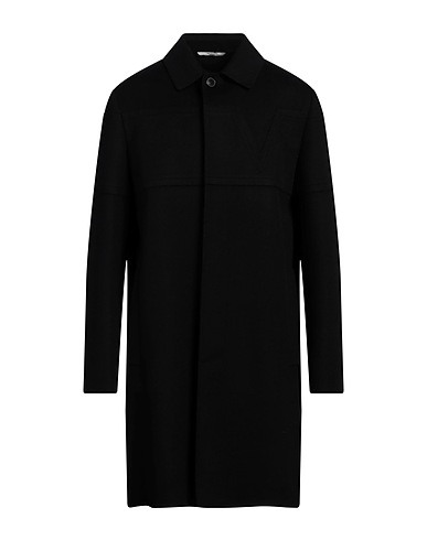 VALENTINO GARAVANI Coat Black 90% Virgin Wool, 10% Cashmere