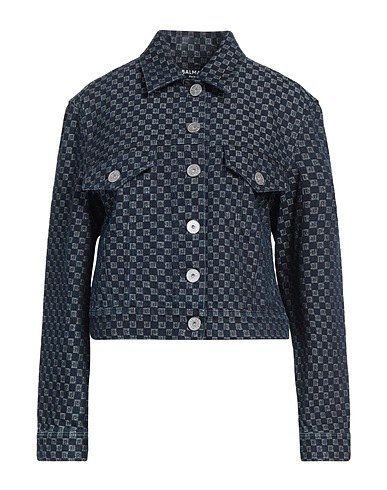 BALMAIN Denim jacket Blue 100% Cotton