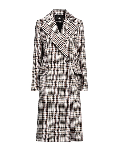 MAJE Coat Beige 76% Wool, 19% Polyamide, 4% Acrylic, 1% Polyester
