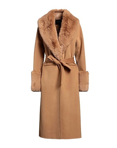 MAJE Coat Camel 80% Wool, 20% Polyamide, Polyester