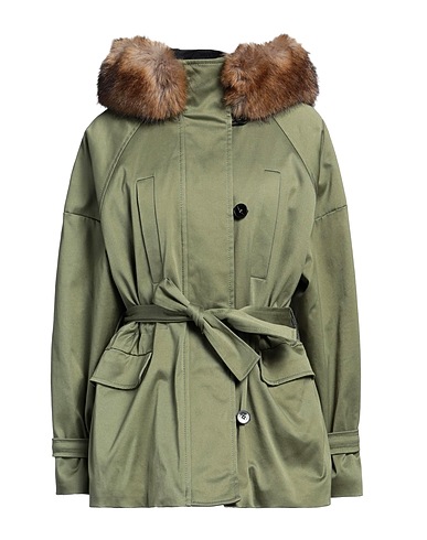 MAJE Mantel Militärgrün 97% Baumwolle, 3% Elastan, Polyester