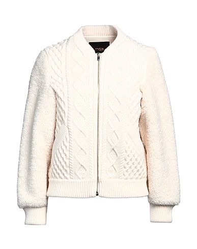 MAJE Bomber Ivory 45% Acrylic, 28% Wool, 27% Polyamide