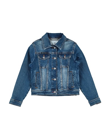 PHILIPP PLEIN Cazadora vaquera Azul marino 98% Algodón, 2% Elastán