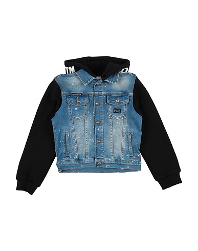 PHILIPP PLEIN Giubbotto jeans Blu 92% Cotone, 6% Elastomultiestere, 2% Elastan