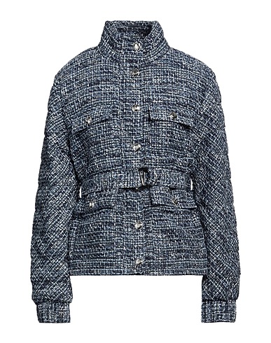 MAJE ブルゾン ブルー ポリエステル 72% / コットン 17% / 合成繊維 6% / 金属繊維 4% / ウール 1%