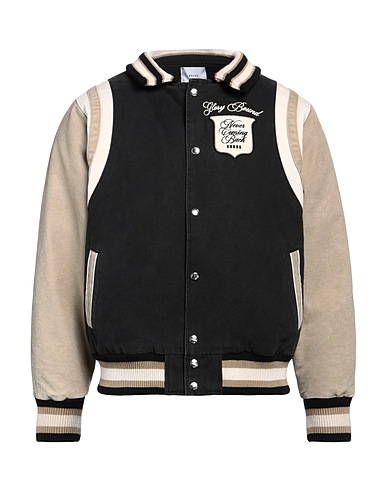 RHUDE 캐주얼 자켓 블랙 100% 폴리에스테르, 엘라스테인