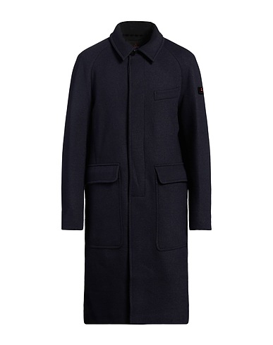 PEUTEREY Coat Midnight blue 66% Polyamide, 31% Wool, 3% Elastane