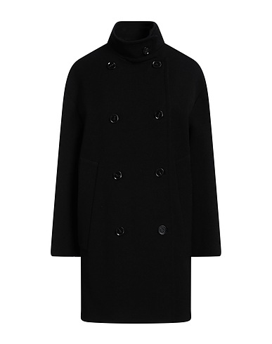 PROENZA SCHOULER Coat Black 44% Acrylic, 42% Polyamide, 12% Virgin Wool, 2% Lycra®