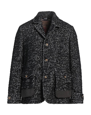 BAZAR DELUXE Coat Black 28% Polyester, 26% Cotton, 24% Wool, 22% Acrylic