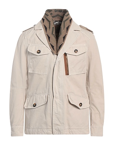 BAZAR DELUXE Jacket Beige 100% Cotton, Polyester