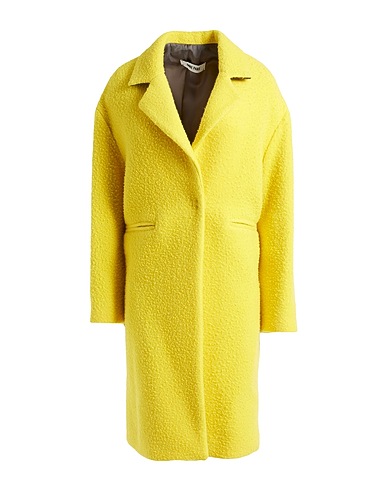 ANNIE PARIS Coat Yellow 50% Virgin Wool, 33% Mohair wool, 17% Polyamide
