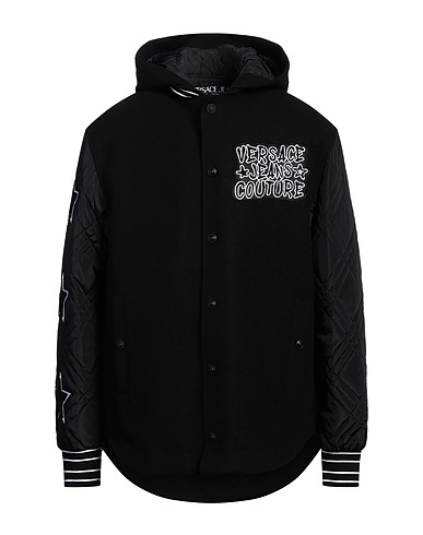 VERSACE JEANS COUTURE Jacket Black 100% Polyester, Elastane