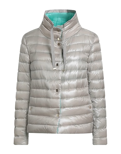 HERNO Shell jacket Light grey 100% Polyamide, Polyester, Cotton